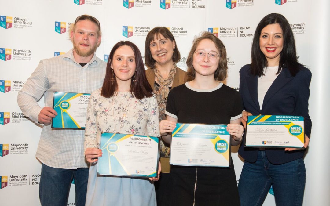 Congratulations to two of our CMHCR members – Shane Owen and Maria Gialama – for their recent MUSE (Maynooth University Student Experience) awards.