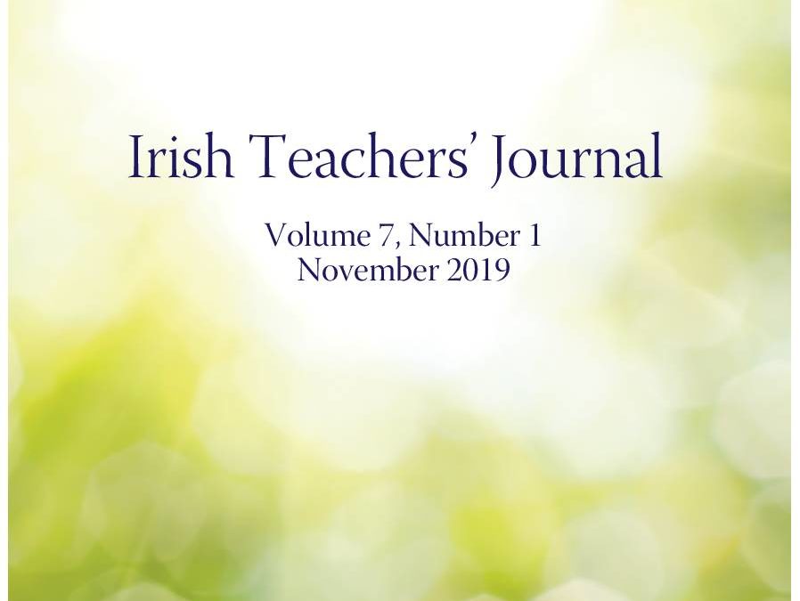 Recent paper published in Irish Teachers’ Journal (Nov issue) by CMHCR members Shane Owen and Professor Sinead McGilloway (in collaboration with Dr Jonathan Murphy)